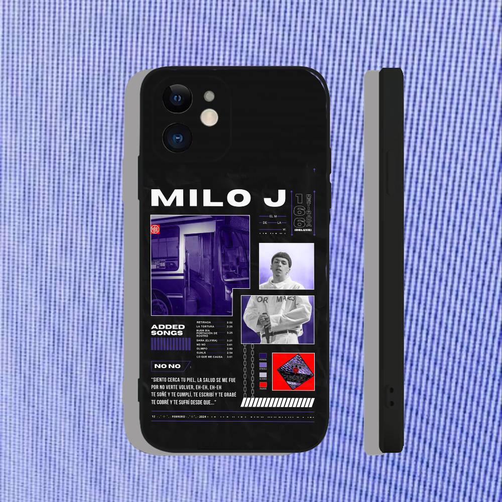 

Milo J 166 Retirada For iPhone 17,16,15,14,13,12,11,Air,X,XR,Pro,Max,Plus Black Soft Silicone Cover Phone Case iPhone16plus