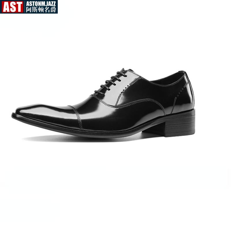Italian Patent Leather Mens Formal Shoes Luxury Brand Handmade Quality Autumn Designer Fashion New Black Business Work Shoes Man