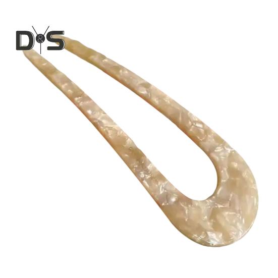 Hair Stick Acetic Acid Lightweight U-Shaped Hairpin School Work Travel Hair Fork Women Hair Accessory