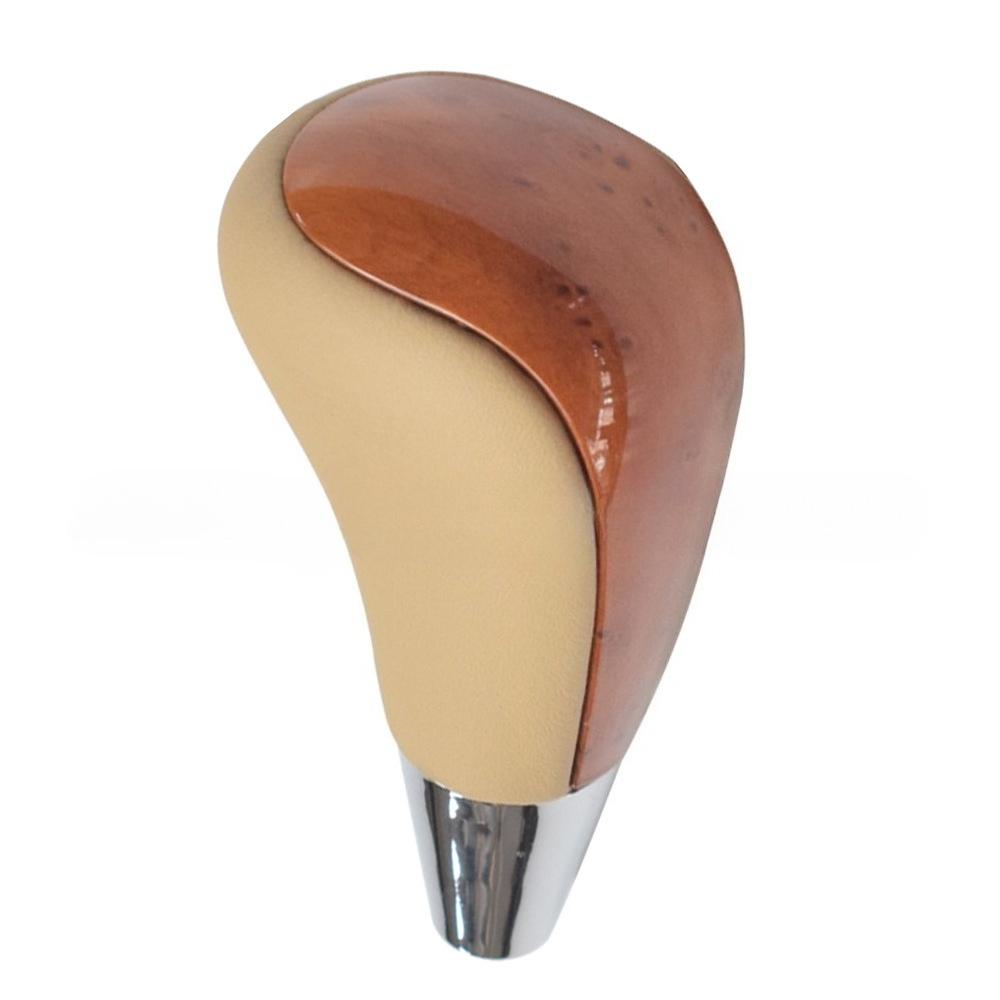 For Toyota Corolla Camry Harrier Crown Land Cruiser Peach Wood Gear Shift Knob Car Replacement Gear Handle Universal Auto Parts