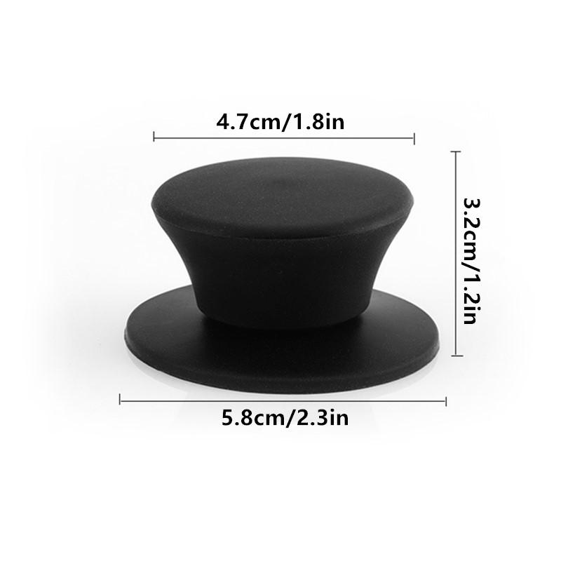 1 Pezzo Pomello per Coperchio Pentola in Silicone Universale Nero Rosso Grigio Manico Sostitutivo per Coperchio Pentola Utensili da Cucina Pomelli per Coperchio Casseruola Cucina