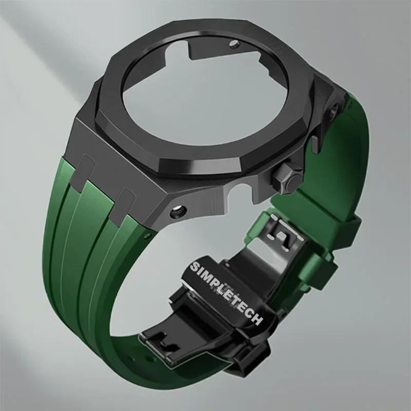 Mod Kit GEN5 GA2100 Metal Bezel for G shock Casioak Modification 4th Generation Rubber&Steel Watch Case Strap GA-B2100 2110