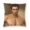 Yakuza Kazuma Kiryu Square Pillowcase Polyester Linen Velvet Pattern Zip Decorative Room Cushion Cover