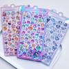 1 pc/4 pcs Japanese Style Cartoon Sweet Animals Mini 3D Relief Stickers Scrapbooking Diy Journal Cute Stationery Sticker School