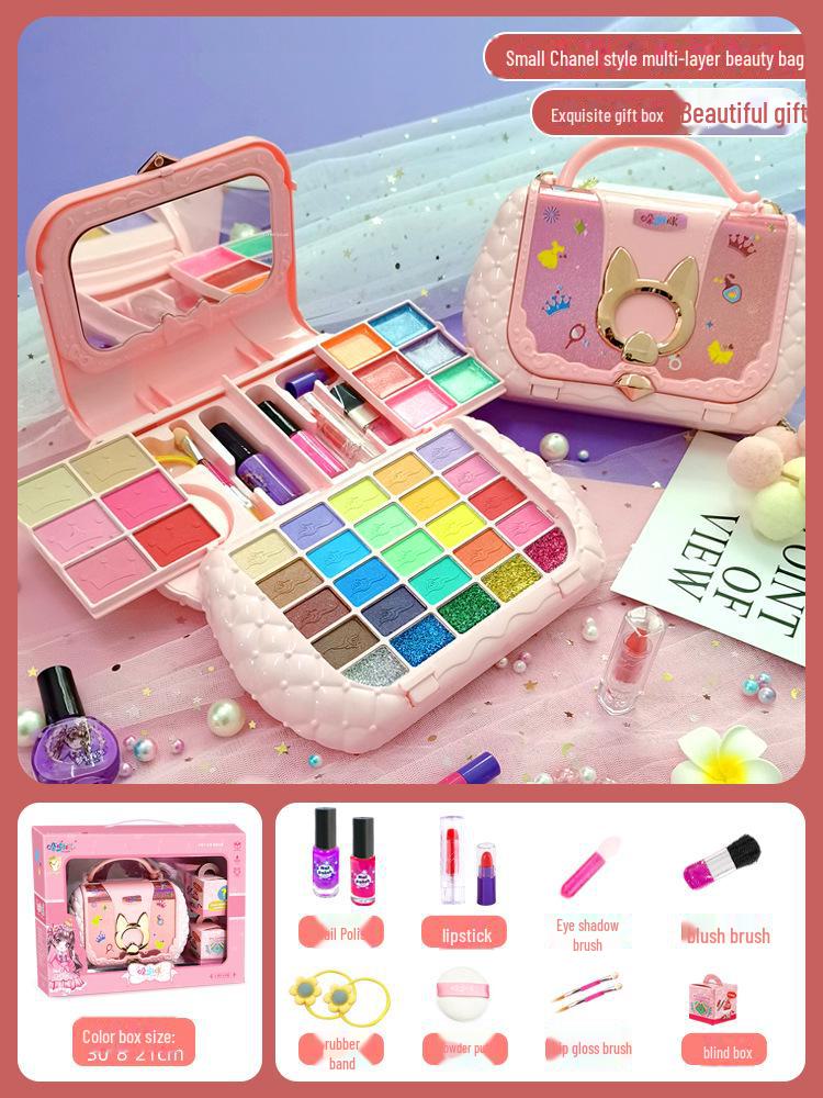 

«Коробка с косметикой принцессы»: Детский набор косметики для ролевых игр для девочек – идеальный подарок для переодевания