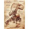 Classic Retro Mysterious Fossil Skeleton Dinosaur Art Poster Canvas Print Wall Art Pictures Living Room Bedroom Home Decoration