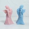 Little Girl Candle Mould Guardian Holds Book Castings Silicone Molds Resin Molds