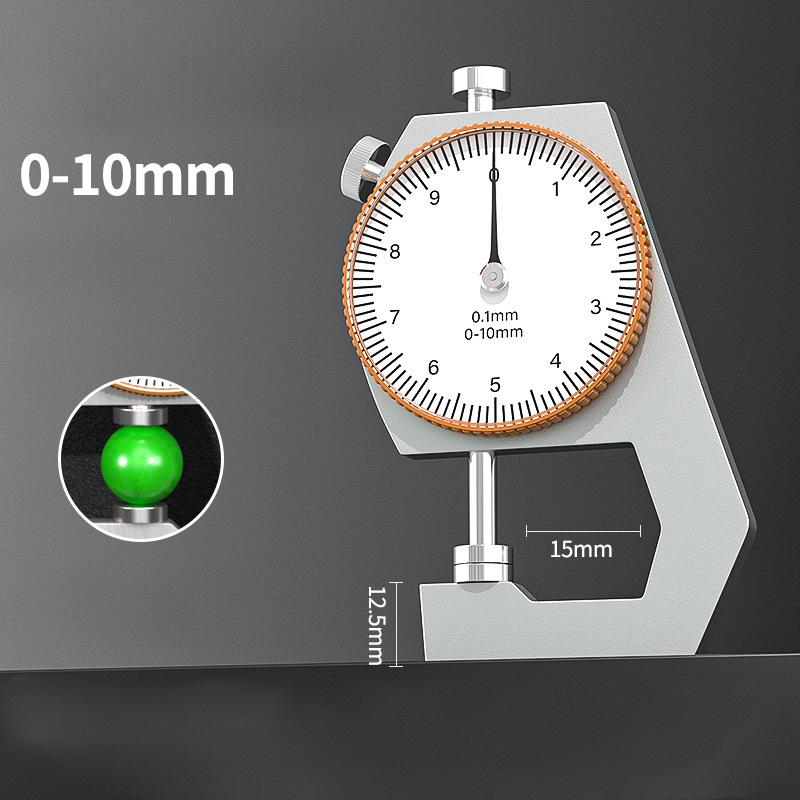 

0-10/20mm Dial Thickness Gauge Steel Pipe Sheet Leather Thickness Measurement Dial Type Thickness Gauge