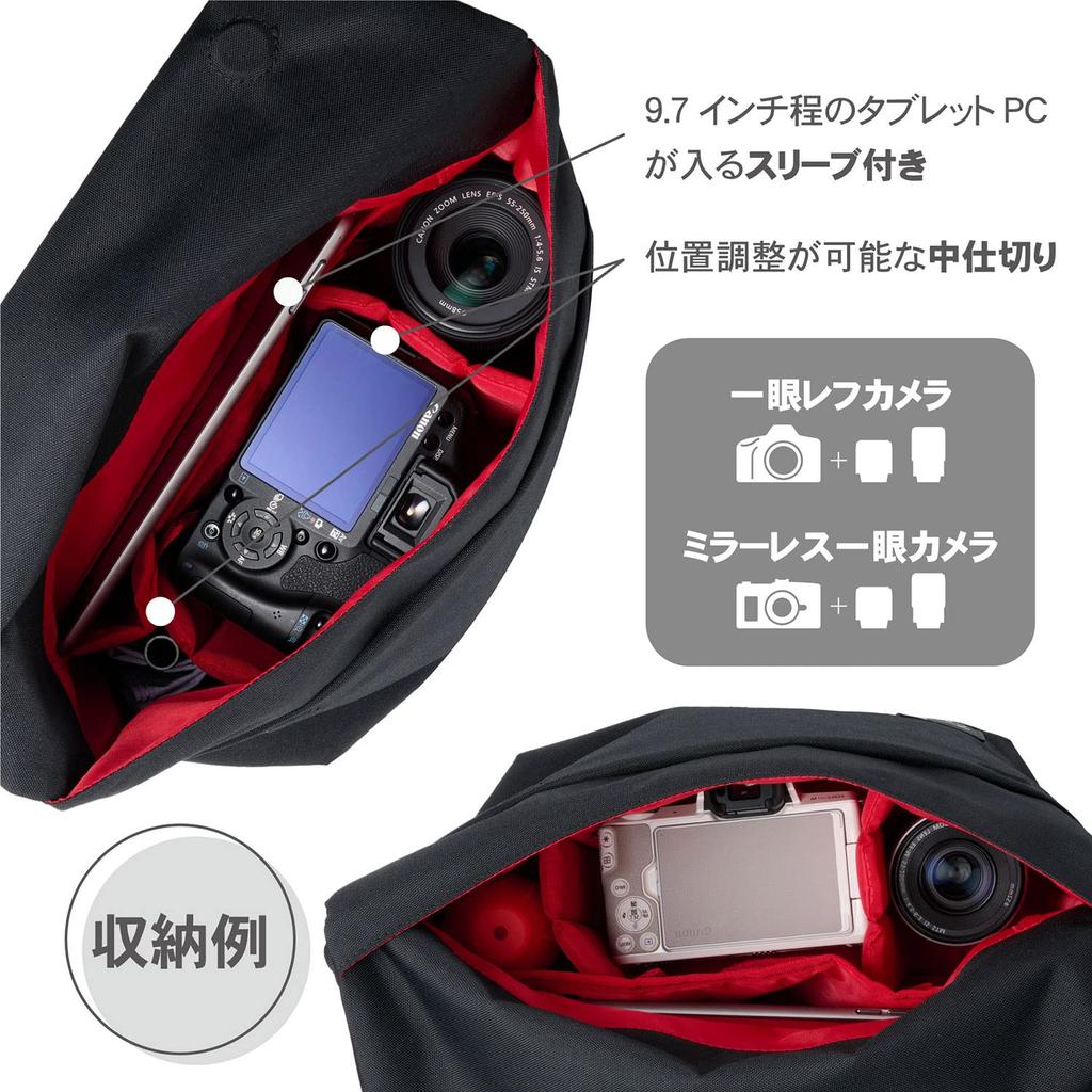 HAKUBA Brašna na fotoaparát Chululu Renew Flap Shoulder Bag M Černá Udržitelná taška vyrobená z recyklovaných materiálů Ležérní design ideální do města