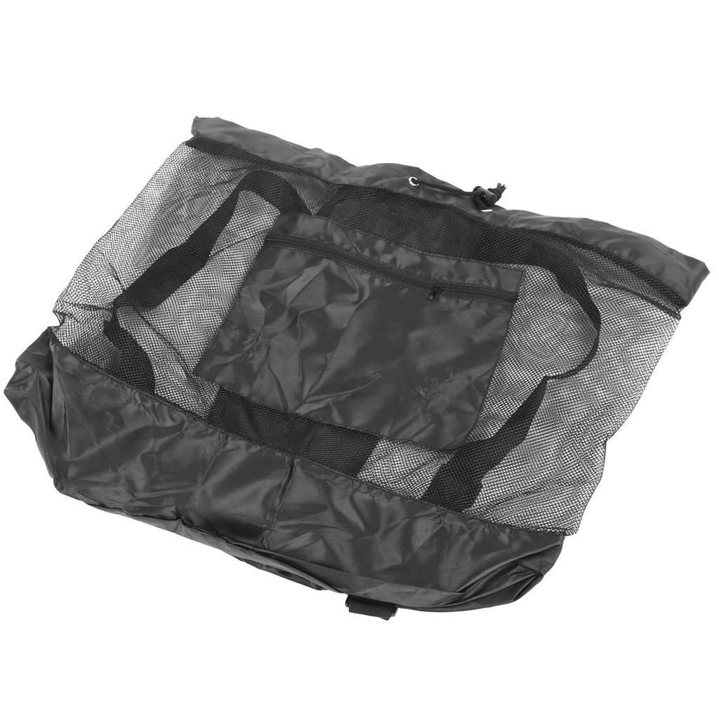 Ball Mesh Bag with Drawstring Large Capacity Oxford Cloth Storage Bag for Football Basketball Volleyball S (Hold 6Pcs Size 4 Balls)
