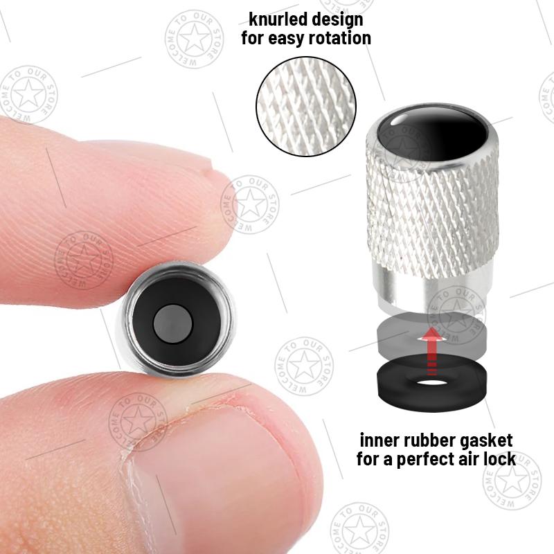 4pcs Prancing Deer Logo Car Wheel Tire Valve Caps Air Stem Aluminum Accessories For Volvo Moose Test R Design XC40 XC60 S90 V60