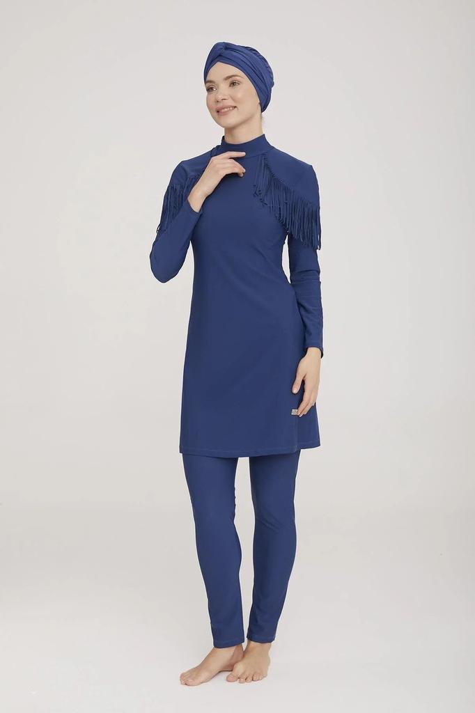 Muslimischer bescheidener islamischer Burkini-Strand-Schwimmanzug für Damen, Bademode, Hijab, Strandmode, Badeanzug 