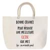 Beach Bag - PLANETEE - Elise It Doesn't Exist - Cotton - Rope Handles - Large Size Printed In France