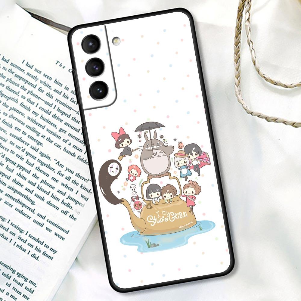 

Чехол-накладка Totoro Miyazaki Anime для Samsung Galaxy S21 S22 S20 S 21 Ultra FE Plus S7 S8 S9 Plus, чехлы Fundas Cute Studio Ghibli Samsung S7