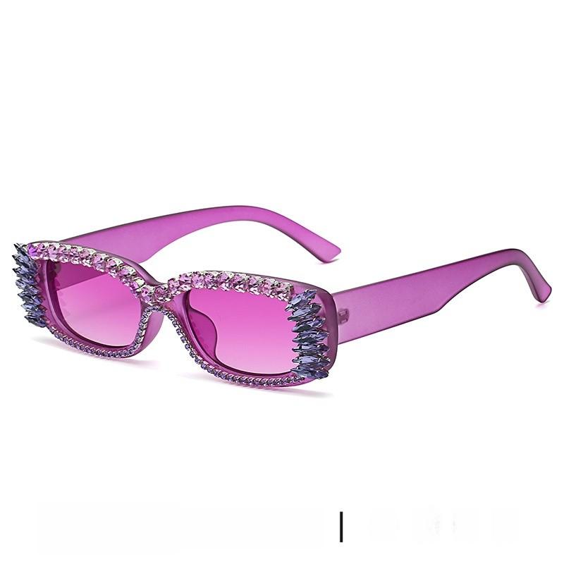 Womens Square Pc Sunglasses With Gradient Lenses For Festivals And Casual Wear