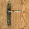 DEVON Door Handle with Key Plate 90mm ANTIQUE GOLD