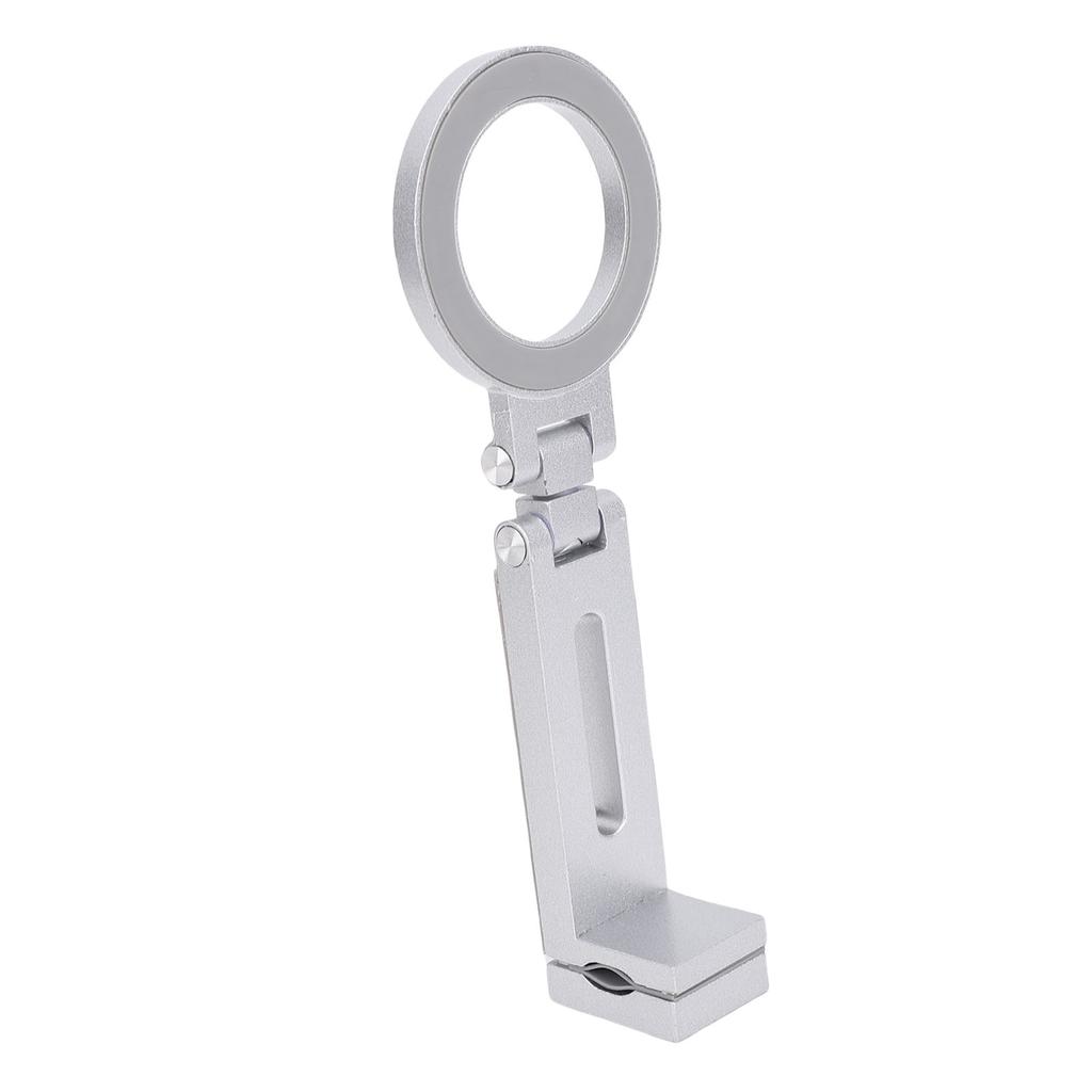 Magnetic Clip On Phone Holder 360 Degree Rotation Cell Phone Holder Universal 1 4 Tripod Mount Aluminum Alloy Foldable