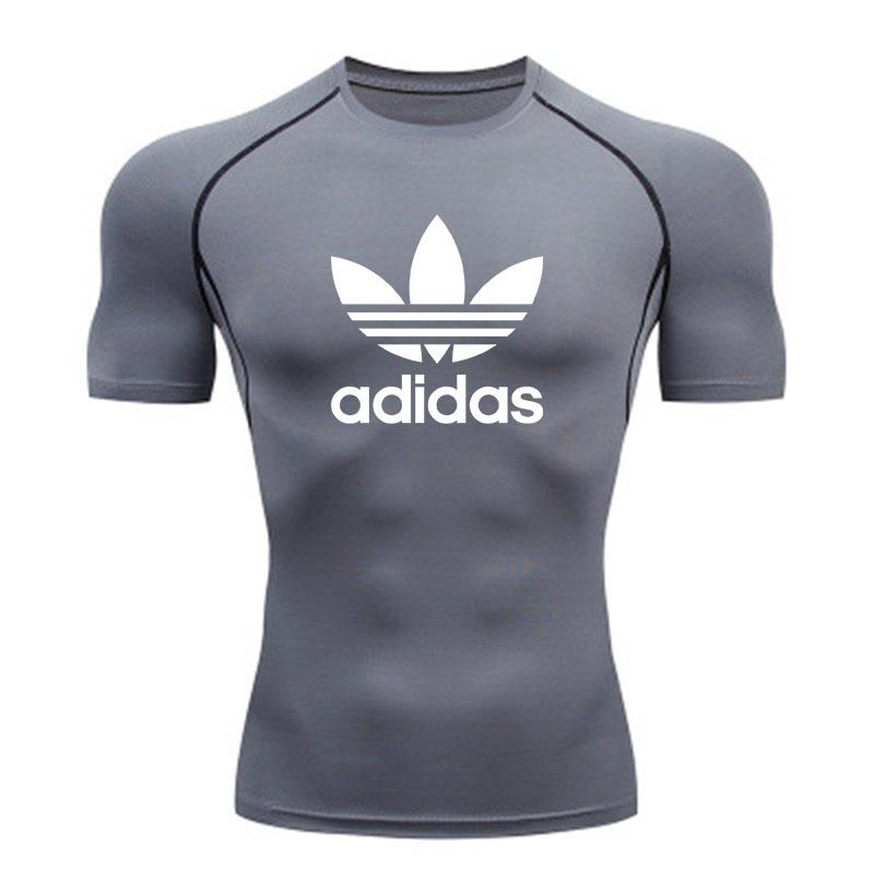 Men's Quick Dry Compression Athletic T Shirt, Breathable Str