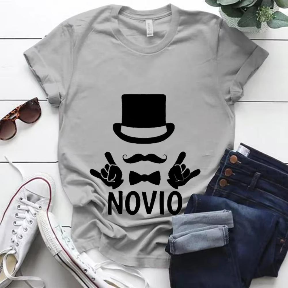 Team Groom T-shirt Equipo De Novio Print T Shirt Bachelorette Hen Party Male Tee Wedding Groomsman Clothes Tshirts Best Men Tops