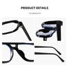 Trendy Unisex Anti-Blue Light Flat Lens Glasses - Simple High-Grade Style