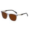 Square Polarized Sunglasses, Simple Personality Sports Glasses With Zinc Alloy Accessories