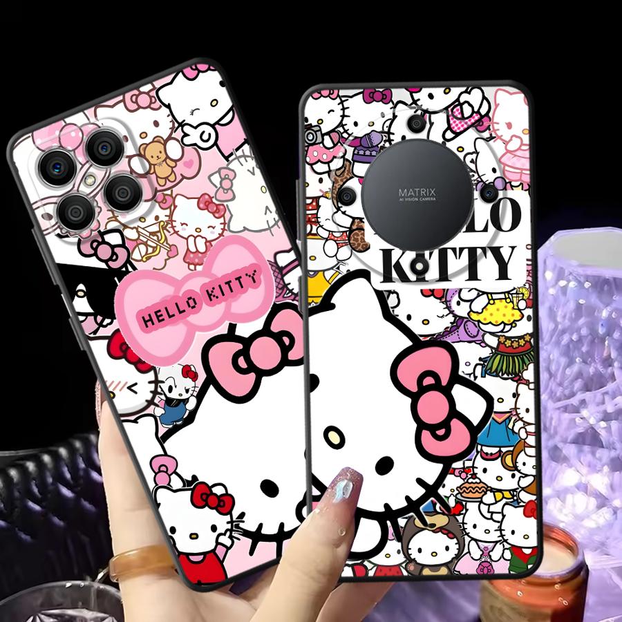 Case for Huawei P Smart 2019 P20 P40 Lite P30 P20 Pro P20 Lite 2018 Funda Phone Cover Cartoon Hello K-Kittys