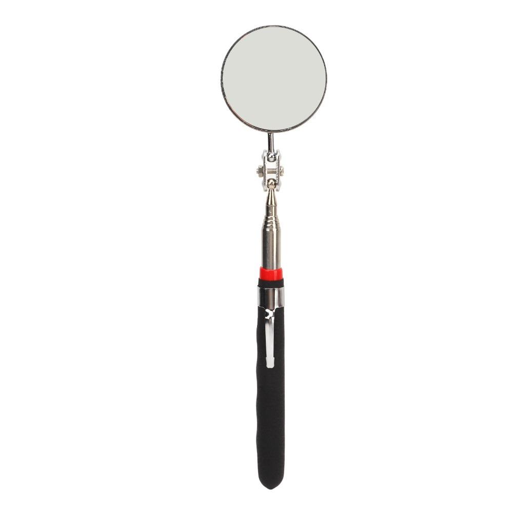 2pcs Square Mirror Telescoping Mirror Round Mirror LED Lighted Mirror Vehicle Checking