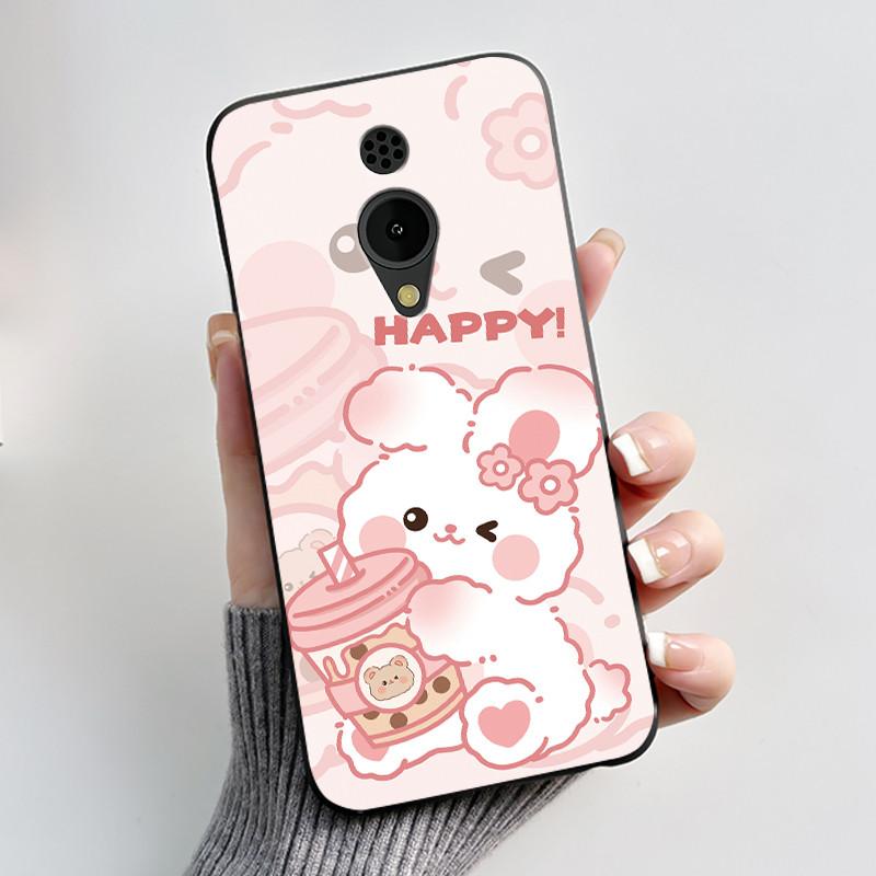 Hülle Für Nokia 150 2G 2023 TA-1582 Hülle Ästhetisch Luxuriös Niedlich Cool Jungen Mädchen Schwarz Matt Weiches TPU Vollschutz Rückseite