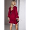 Women Bubble Sleeve Dress Solid Color Fishtail Party Dresses