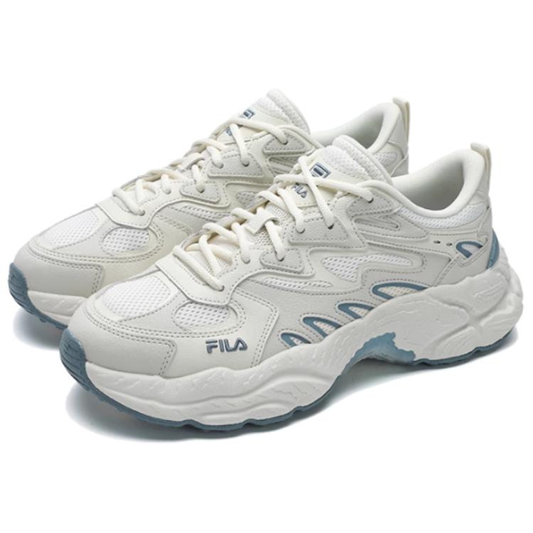 Fila Fern Casual Shoes Comfortable Versatile Durable Low-Top Dad Shoes Men Sneaker Gray Blue F12M521119FAS