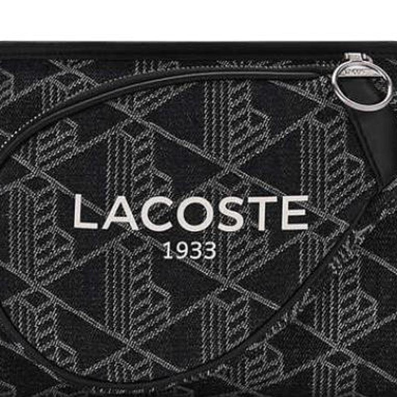Lacoste Classic Logo Denim Shoulder Bag Women Shoulder Bag Black NF5115HK-R33