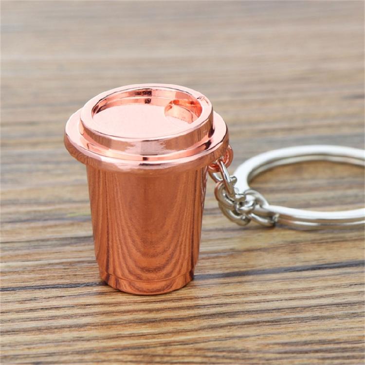 Fashionable Metal Espresso Accessory Keychain Fashion Key Pendant Coffee Theme Pendant Unisex Present for Coffee Fan