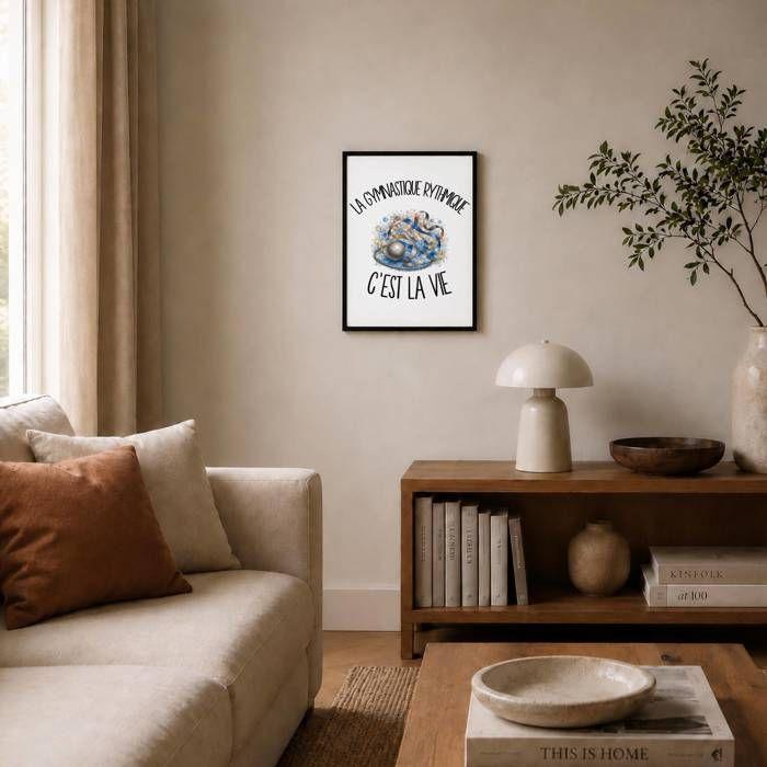 Poster La gymnastique rythmique c'est la vie | Affiche Papier Photo 310 g Finition Perlée Format Taille A3 | Décoration Murale