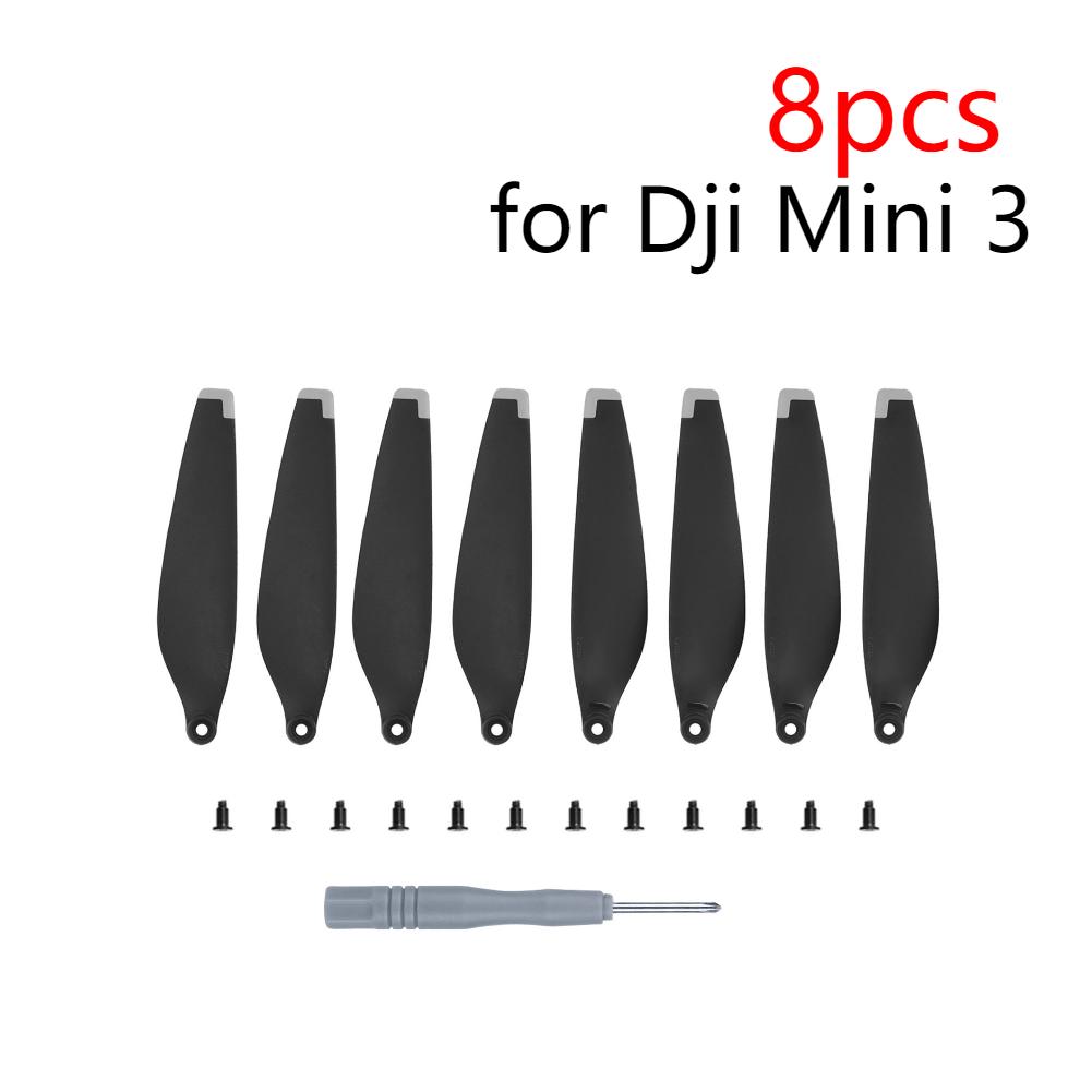 8X Precise&Flexible Propellers for DJI Mini 3/3 Pro Props Blade Replacement Light Weight Wing Fans Spare Parts Drone Accessories