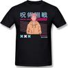 Jujutsu-Kaisen T-Shirt Mens Summer Cotton Short Sleeve Clothes Black