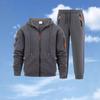 Mens Casual Tracksuit Loose Fit Multi-Pocket Workwear Sport Set