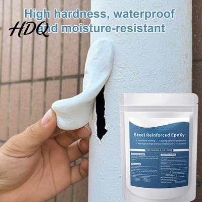 100G Epoxidspachtel 1/2 Sätze Stahlverstärkt mit Schaber Handschuhen Modellierknete für Risse DIY Reparaturwerkzeug Leckabdichtung Füllung Schnell AB Metall Kunststoff,