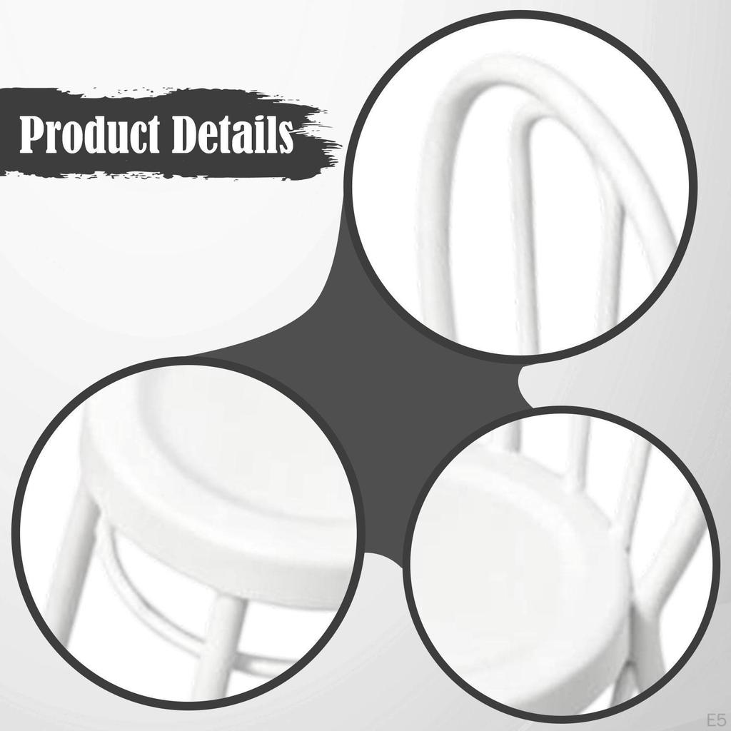 Dollhouse Miniature Chair Role Playing Pretend Toy Doll House Decoration Furniture Model for