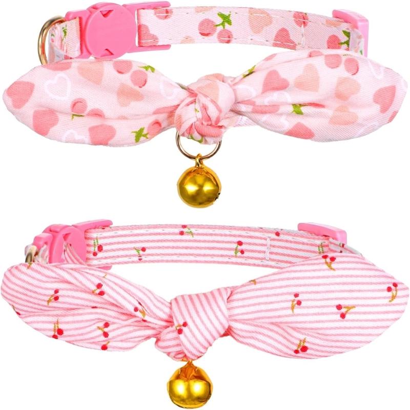 Knitted Pet Collar Adjustable Design for Small Medium Large Dogs and Cats Comfortable Daily Walking Outdoor