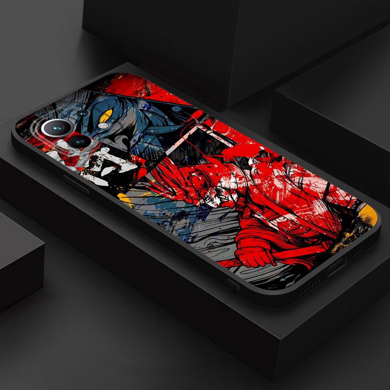 

Japanese Culture Oni Mask Samurai Phone Case For Xiaomi 15T 14T Pro 13T Mi 11T 15 Ultra Poco X7 F7 M7 Pro X3 X5 X6 F6 Soft Cover POCO M7 4G