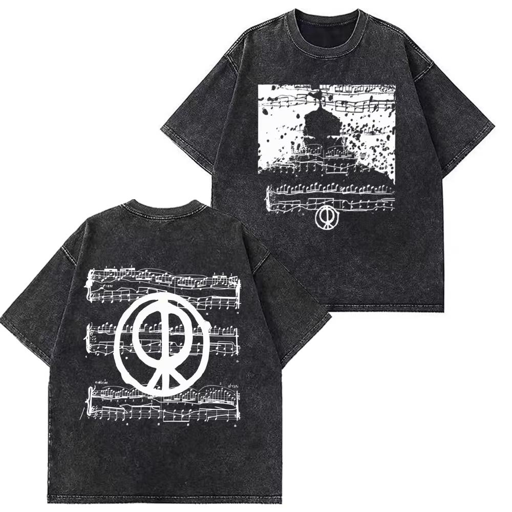 Rosala LUX TRACKLIST TEE Album Tour Vintage Washed Tshirt Men Women Short Sleeve Cotton Aesthetic Tshirts Casual Tshirts