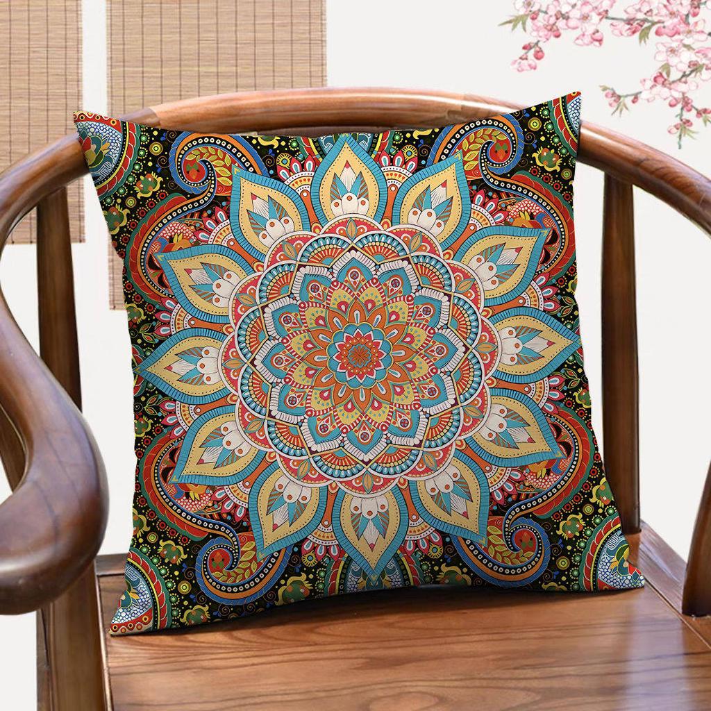 Vikama Bohemian Ethnic Style Pillow Set Cushion Set Living Room Bedroom Sofa Comfortable Home Decoration