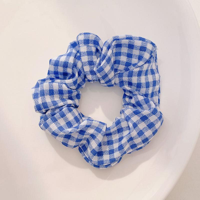 Korean Style Spring/Summer Floral Intestine Hair Scrunchie for Women – Elegant Ponytail Tie and Mori Girl Accessory.