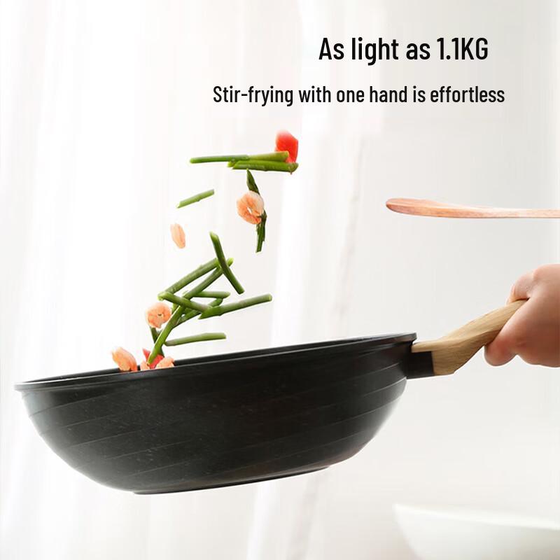 COOKER KING 30cm Maifan Stone Non-stick Wok