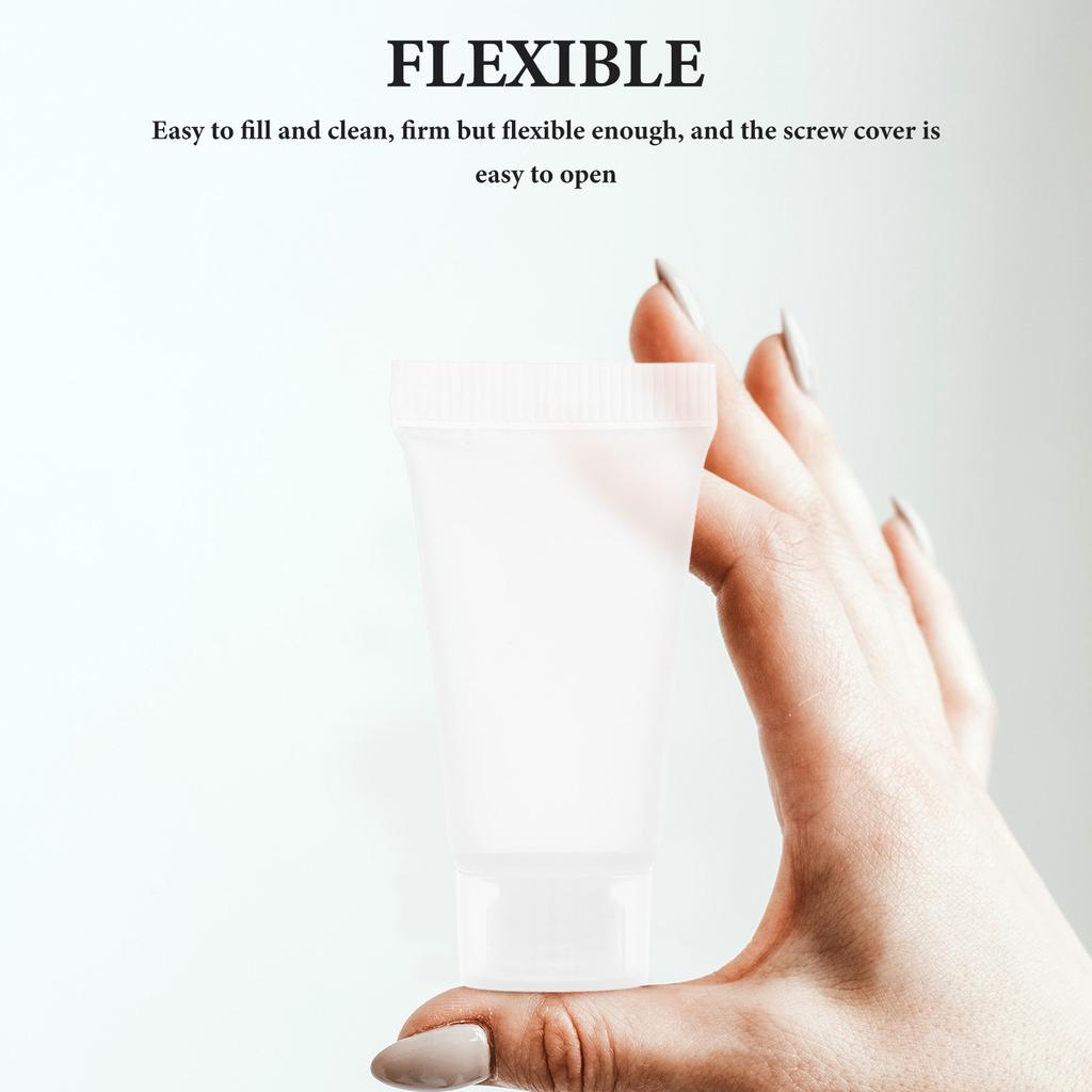 Refillable Travel Lotion Squeeze Bottle Soft Empty Toothpaste Tubes Compact Light Squeeze Tube and Clean Refillable