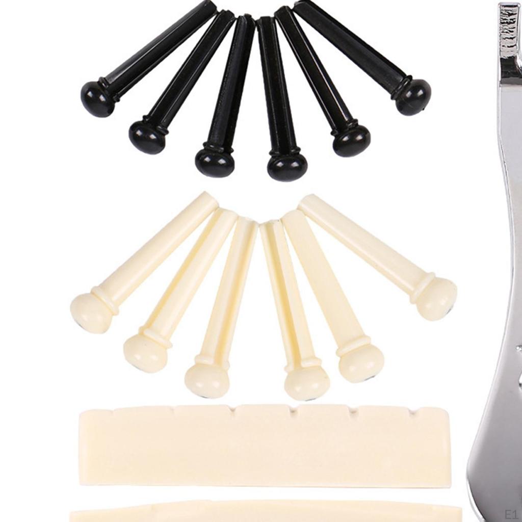 Guitar String Pegs Tools Kit Nut and Saddle for Change Practical Gift Versatile