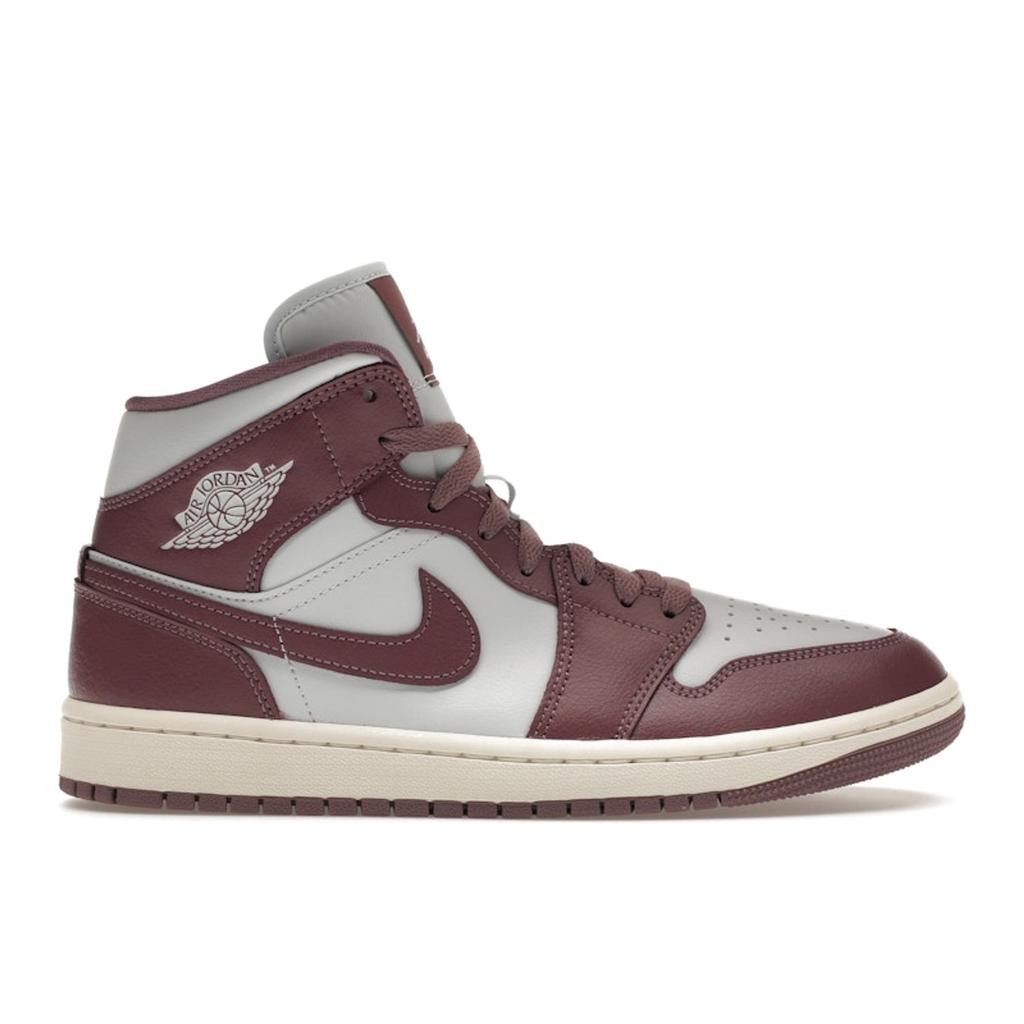 Air Jordan 1 Mid Sky J Mauve Women Sneakers Purple Pure-Platinum Sail BQ6472-050