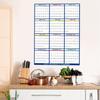 Large Wall Calendar Dry Erase 12 Month Wall Calendar Planner 2026 24 X 36 Inch Yearly Schedule Organizer for Indoor Home Fridge