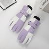 Ski Gloves for Winter Thickened Waterproof Men and Women Plus Velvet Thickened Anti Slip Cold Proof Riding Touch Screen Warm Gloves