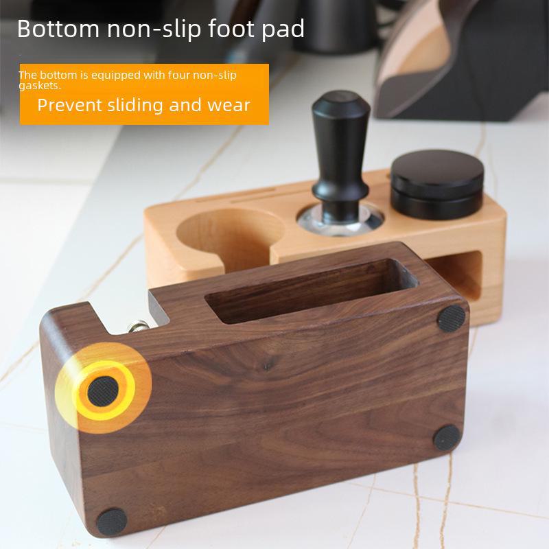 Coffee Machine Handles & Accessories with Walnut Filling & Tampon Support